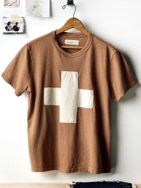 Imogene + Willie Plus Sign Short Sleeve Graphic T-Shirt Size S